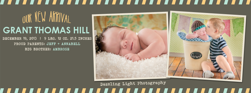 Baby Grant | Newborn Photographer | Round Rock, TX | Dazzling Light Photography