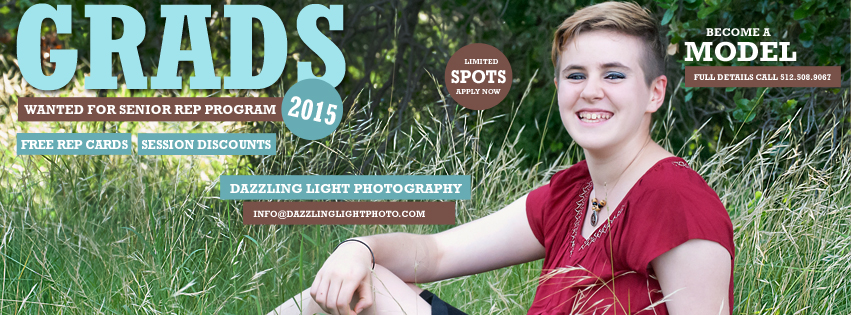 2015 Senior Rep Positions are OPEN! | Senior Portrait Photographer | Round Rock, TX | Dazzling Light Photography
