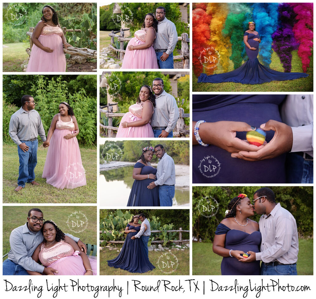 Rainbow Maternity Session Dazzling Light Photography