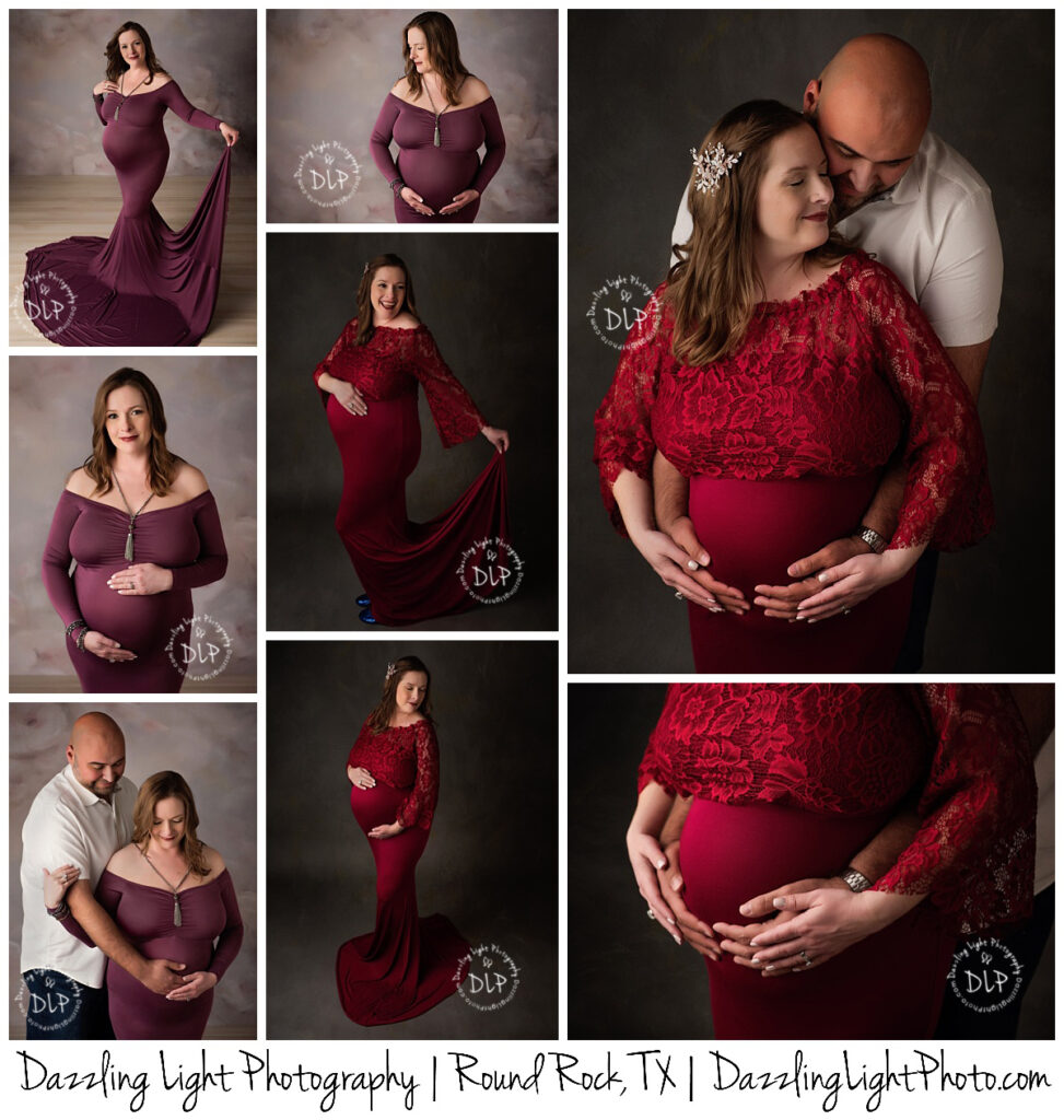 Studio Maternity Session Dazzling Light Photography