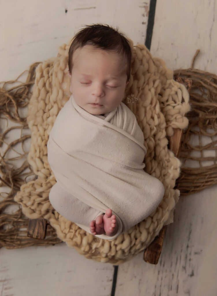 Petite Wrapped Newborn Session Dazzling Light