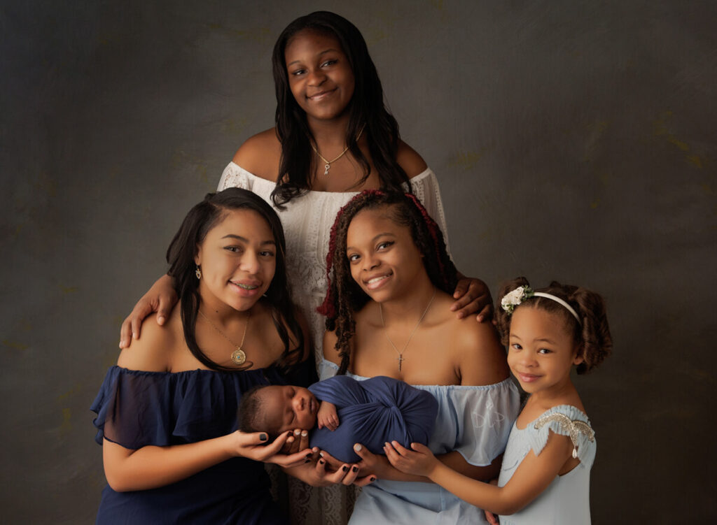 Austin Newborn Photographer baby boy with siblings