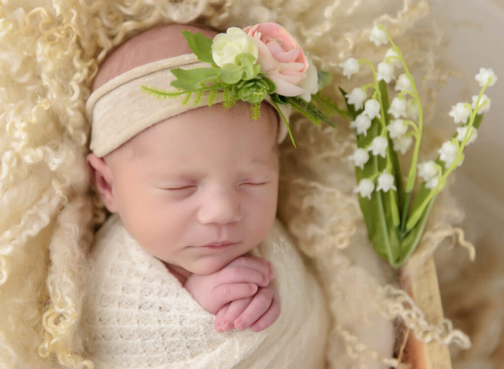 Petite Wrapped Newborn Session Dazzling Light