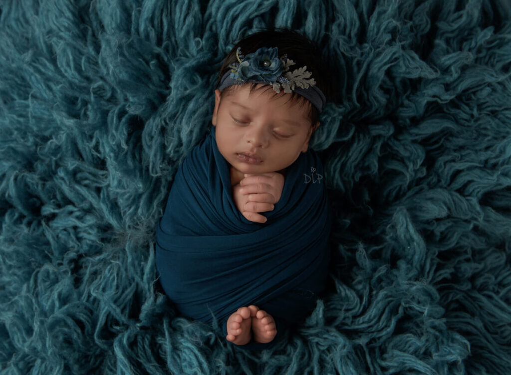 Petite Wrapped Newborn Session Dazzling Light